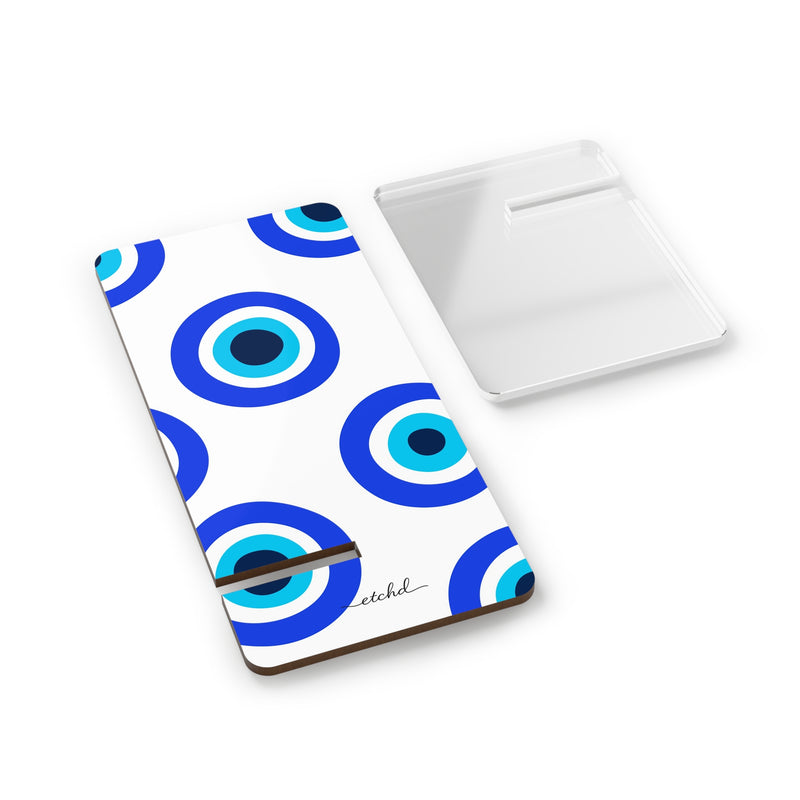 Abstract Evil Eye Phone Stand by etchd, view 2