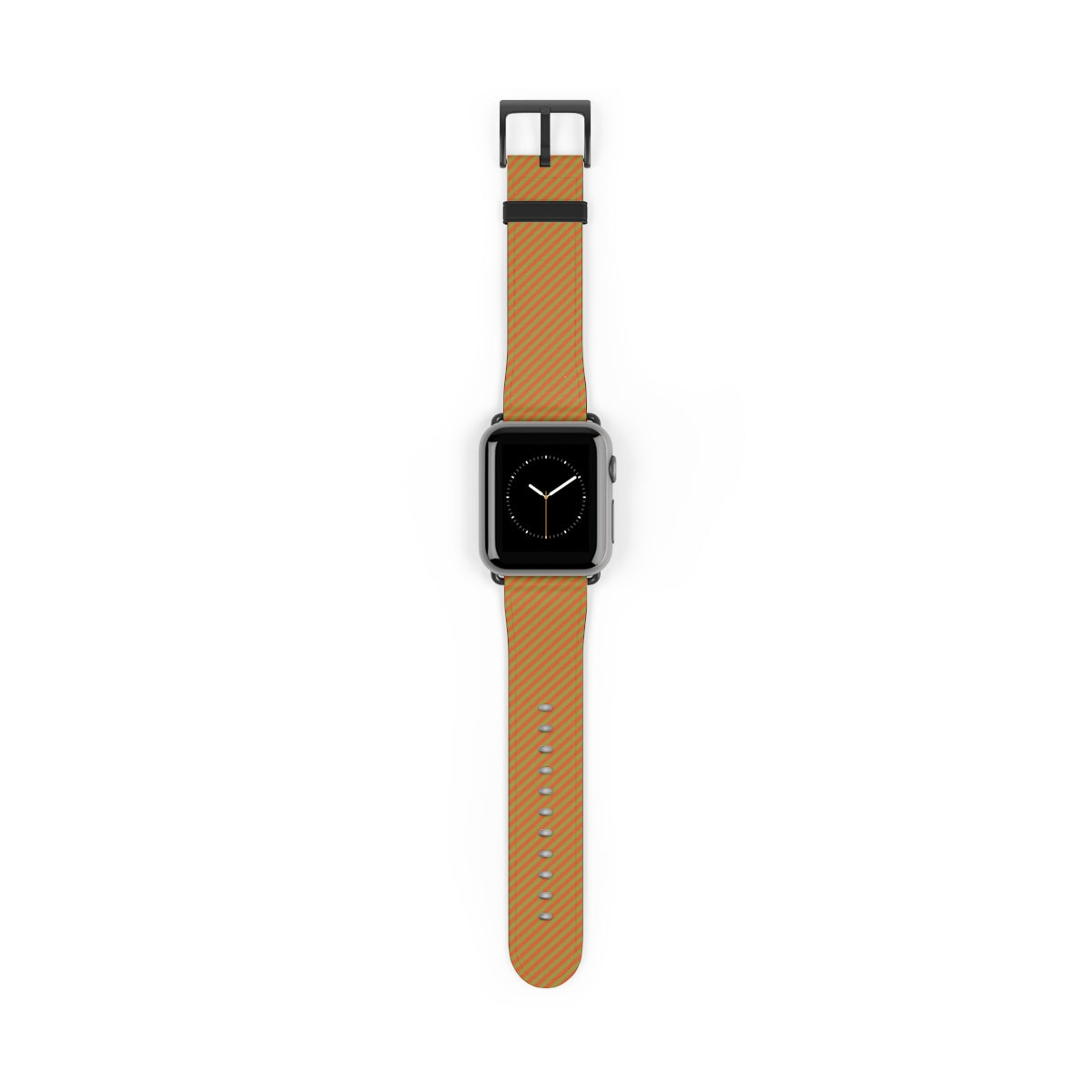 Persimmon & Wasabi Striped Diagonal Correa para smartwatch de etchd