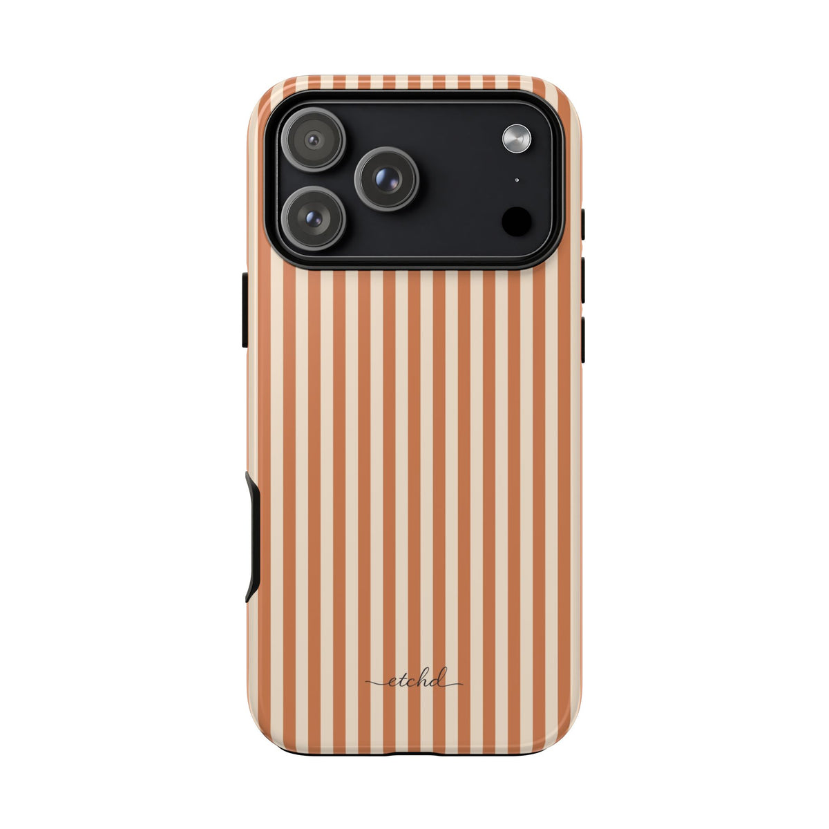 Terracotta & Cream Striped Phone Case by etchd, view 59