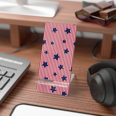Red Stripes & Blue Stars Phone Stand by etchd, view 3