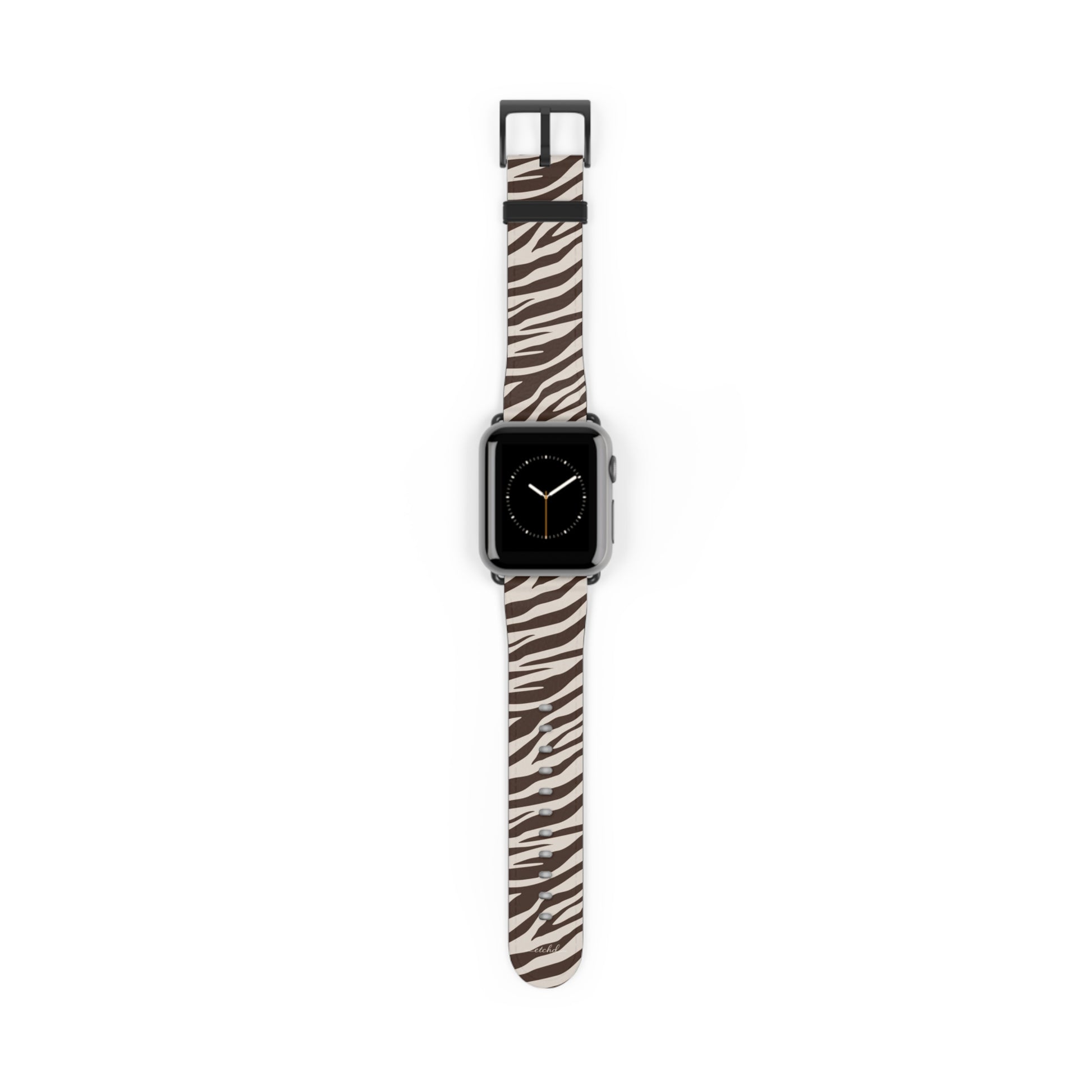 Brown Zebra Smartwatch Strap by etchd