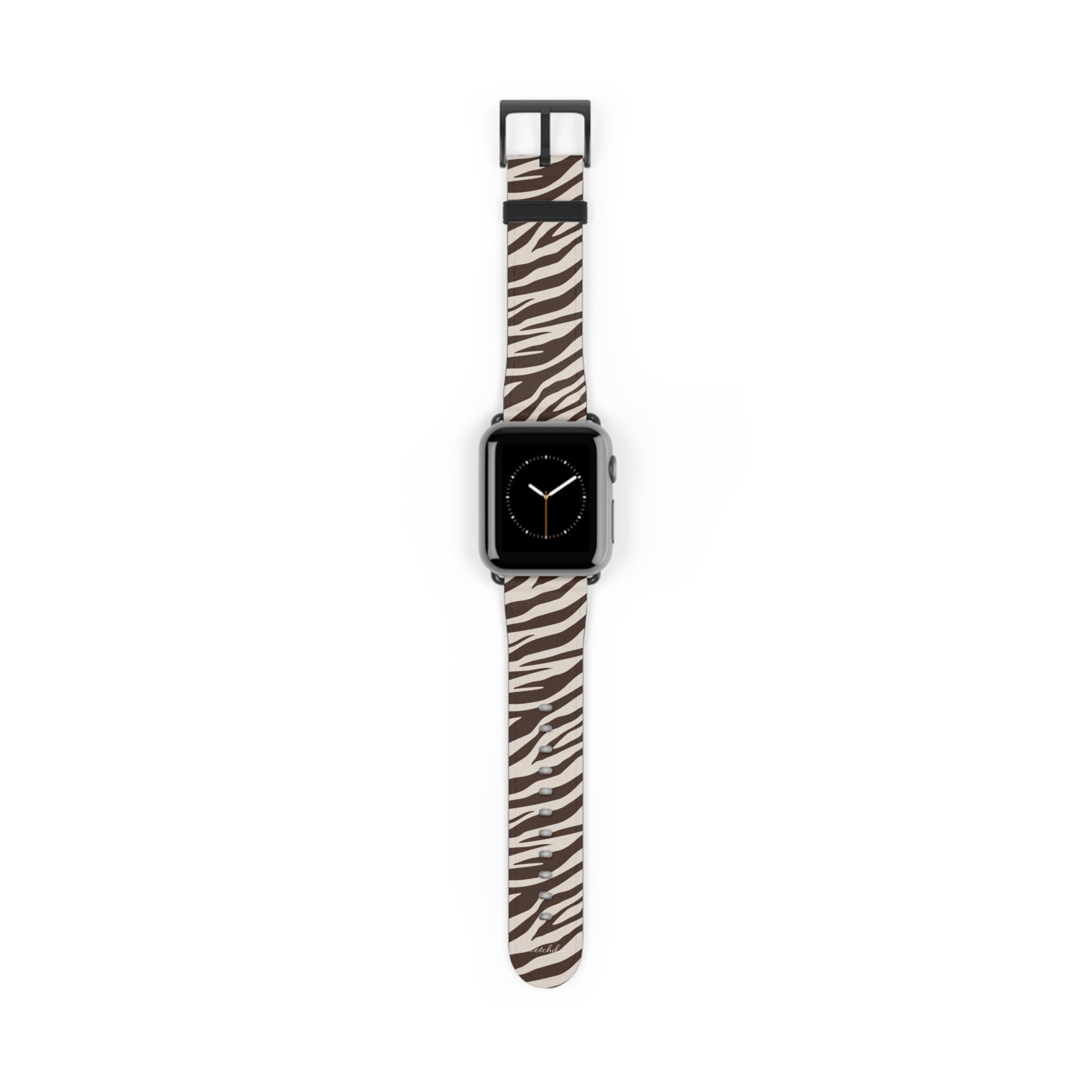 Brown Zebra Smartwatch Strap by etchd