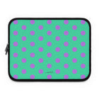 Lilac & Hypermint Polka Dot Laptop Sleeve