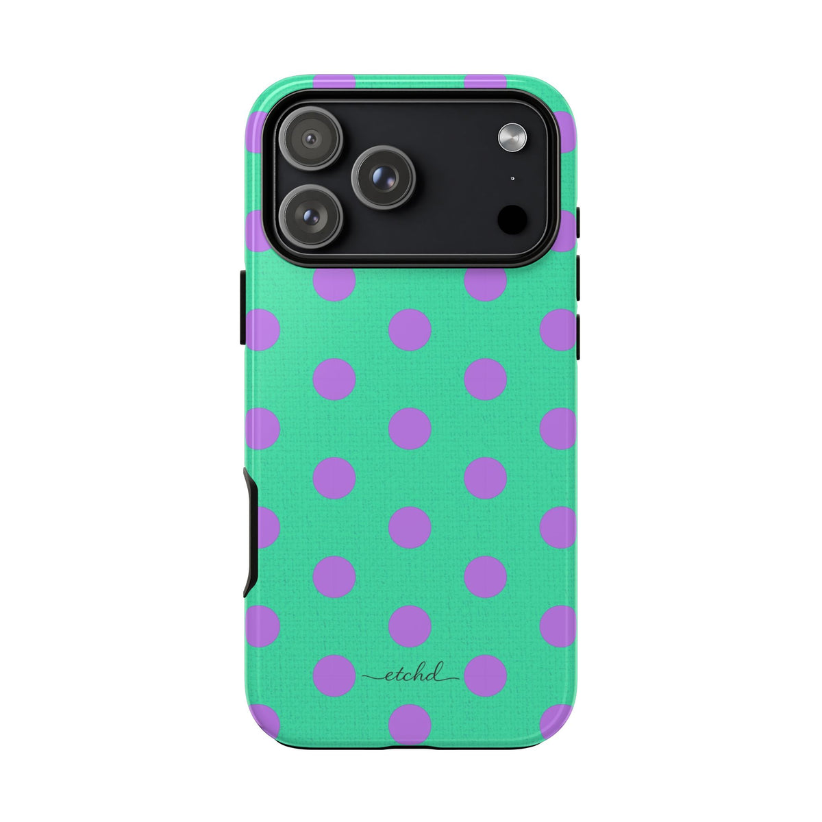 Lilac & Hypermint Polka Dot Phone Case by etchd, view 59