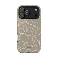 Neutral Floral Phone Case by etchd, view 60
