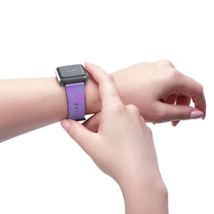 Lilac & Hypermint Floral Smartwatch Strap by etchd, view 11