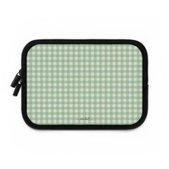 Sage & Cream Gingham Custodia per laptop di etchd, vista 2