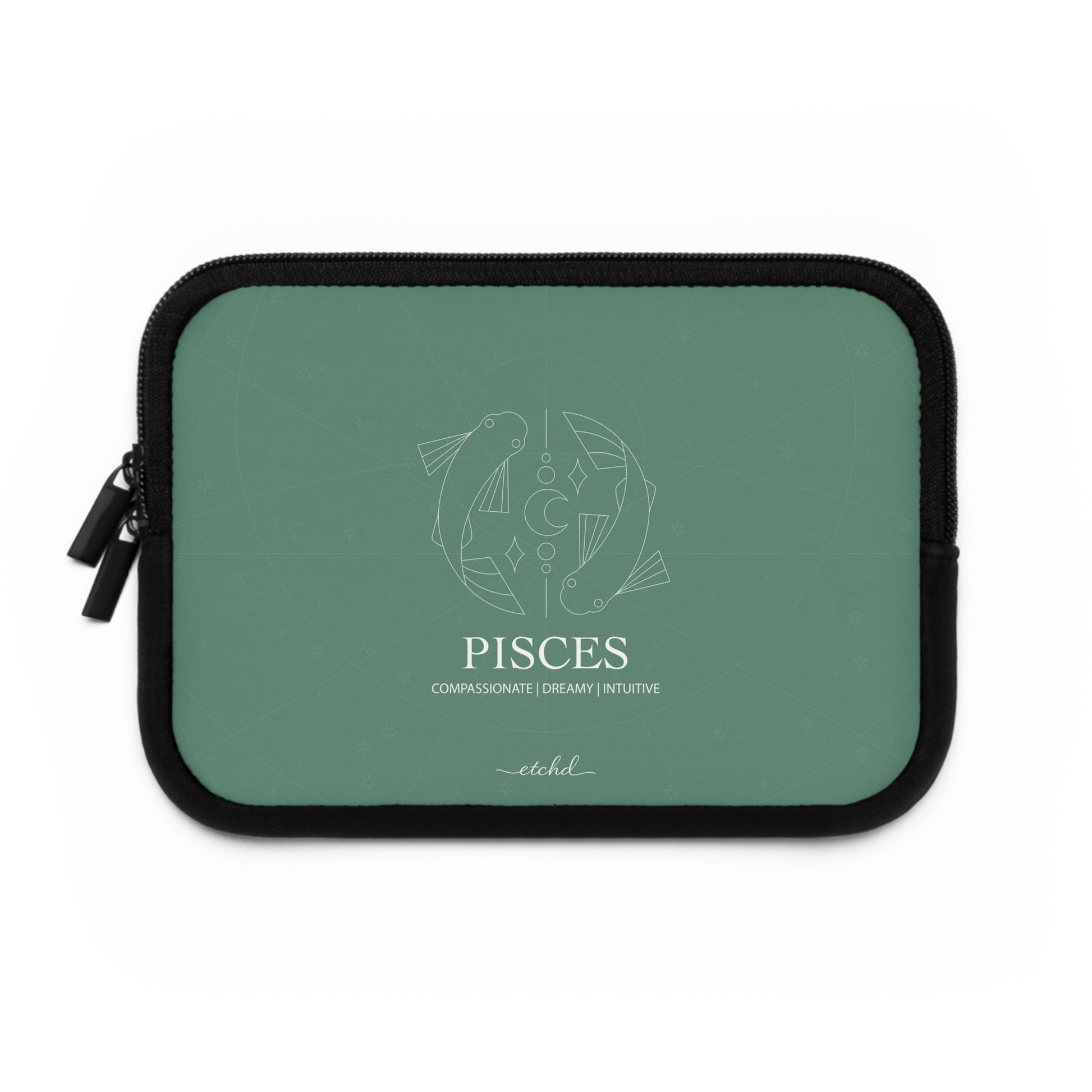 Pisces Laptop Sleeve by etchd, view 2