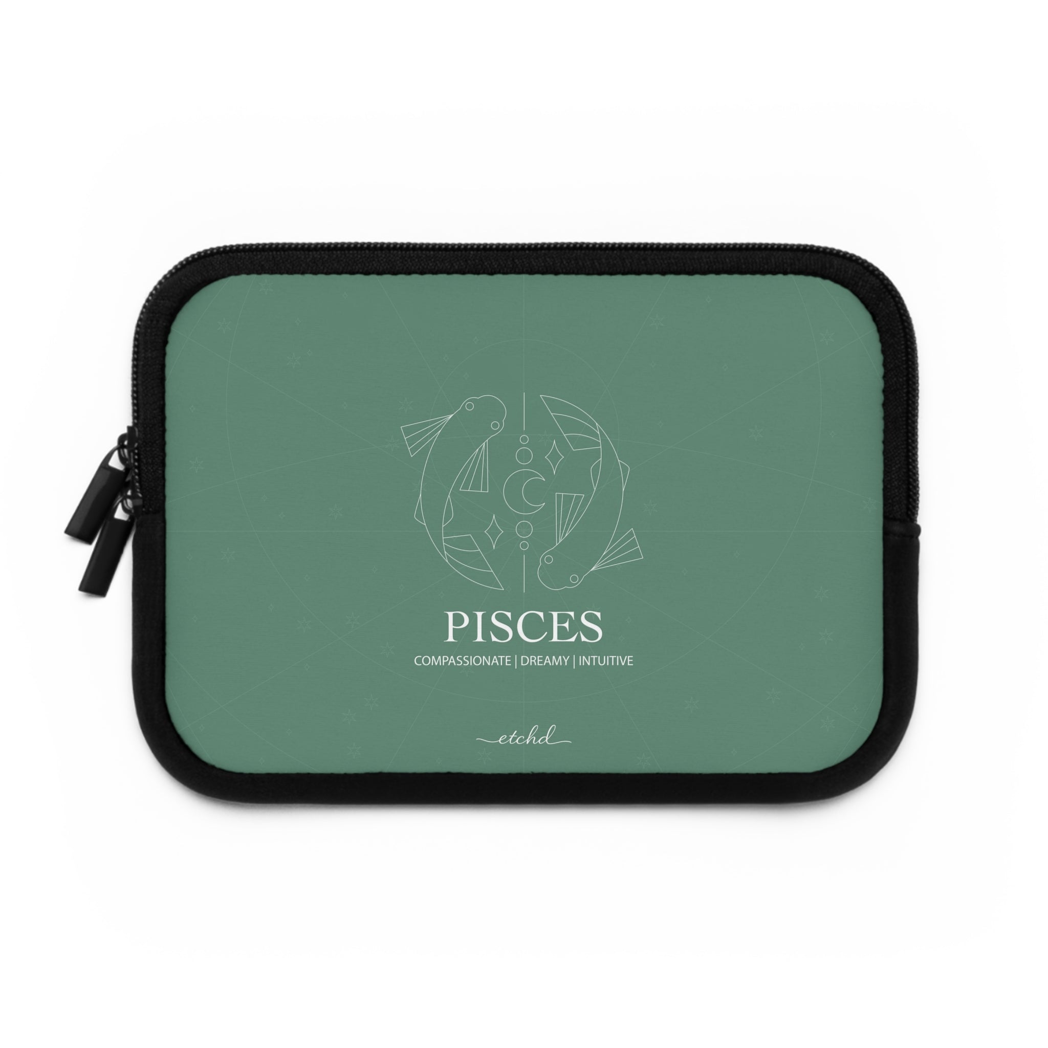 Pisces Laptop Sleeve by etchd, view 2
