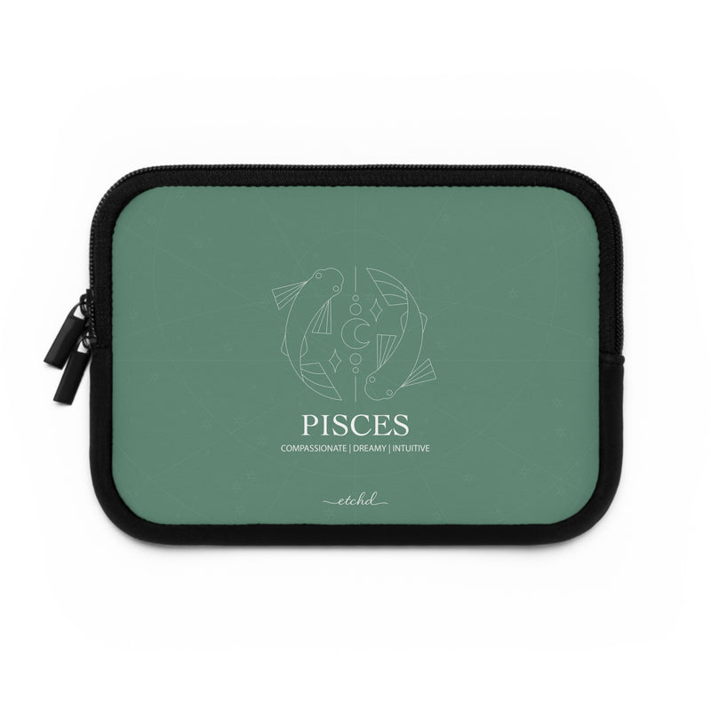 Pisces Laptop Sleeve by etchd, view 2