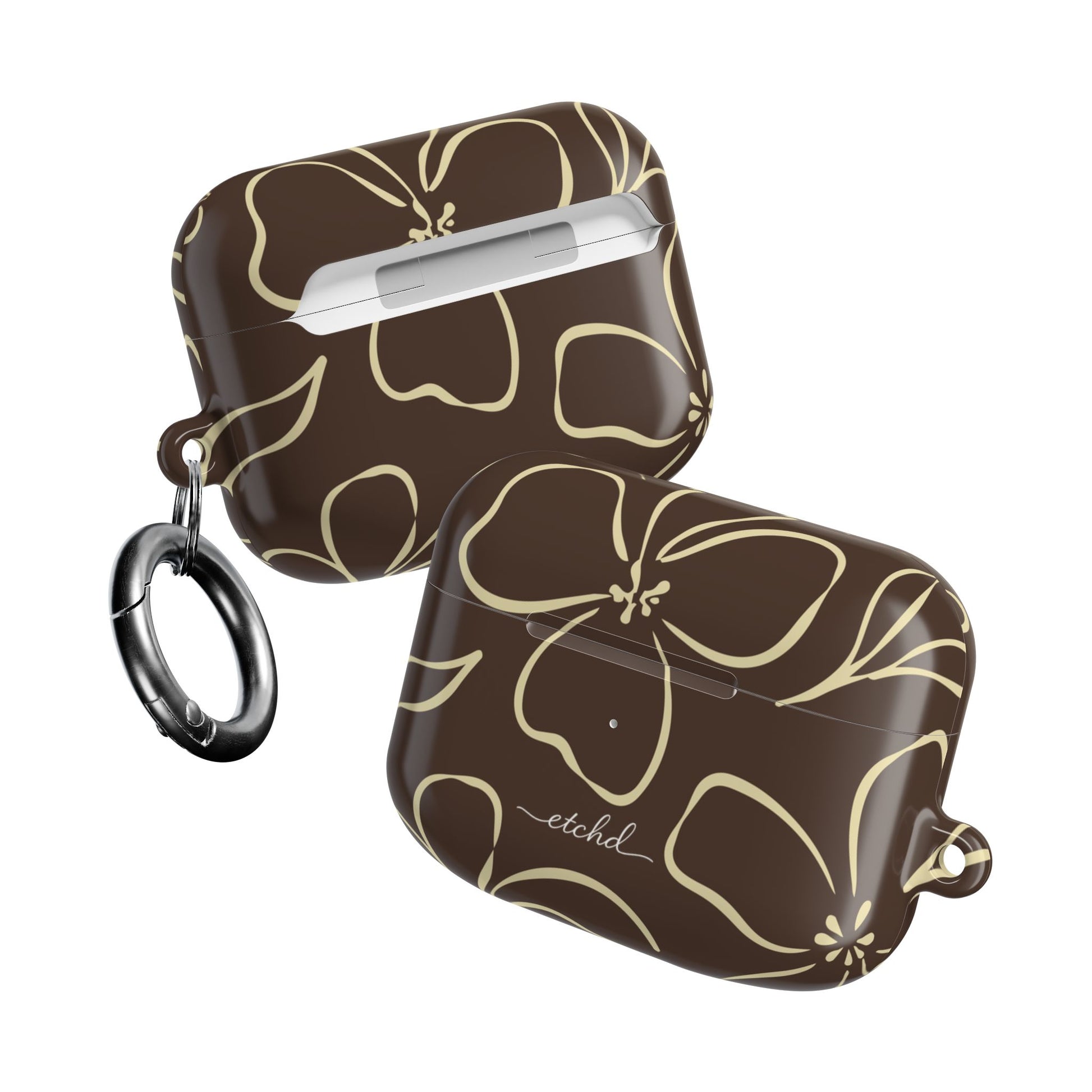 Butter & Brown Floral AirPod Case by etchd, view 10