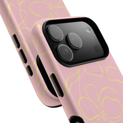 Pink & Butter Floral Magnetic Phone Case by etchd, view 100