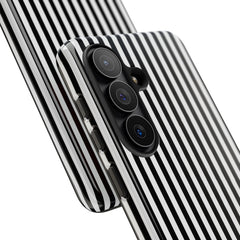 Black & White Striped Phone Case by etchd, view 209