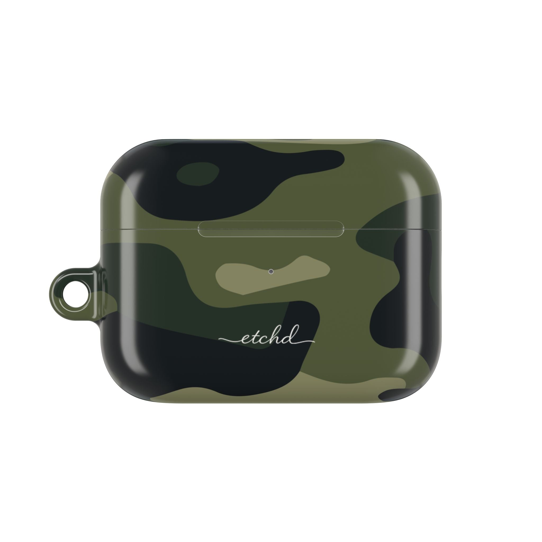 Green Camo AirPod Case by etchd, view 2