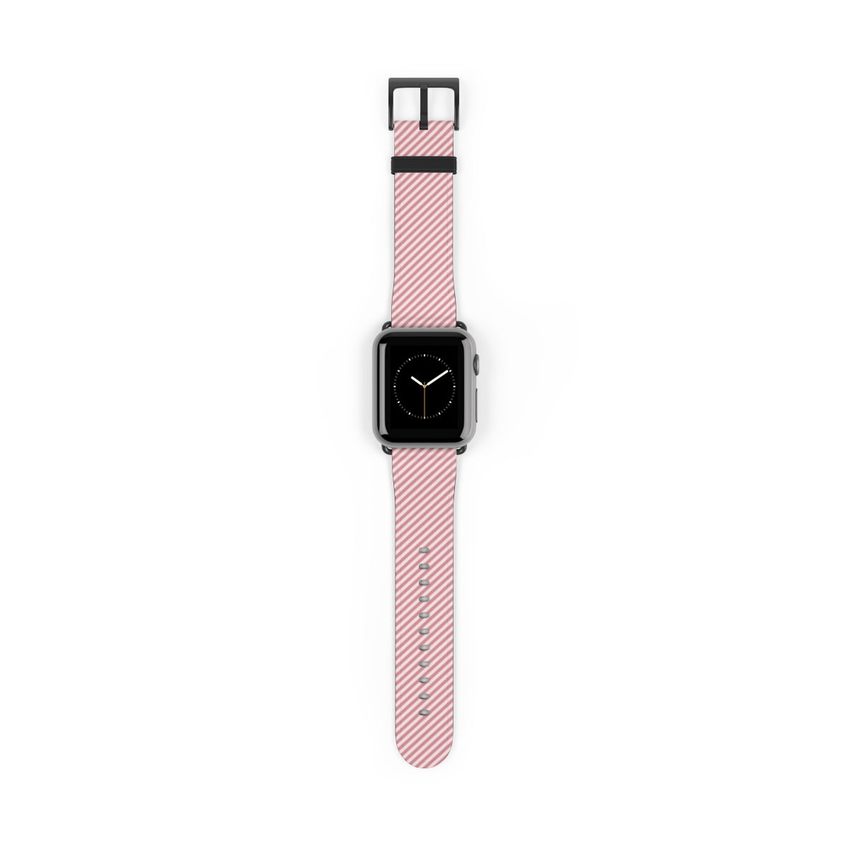 Blush & Cream Striped Diagonal Correa para smartwatch de etchd