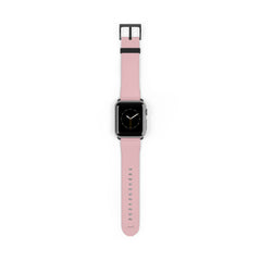 Blush & Cream Striped Diagonal Smartwatch Strap by etchd