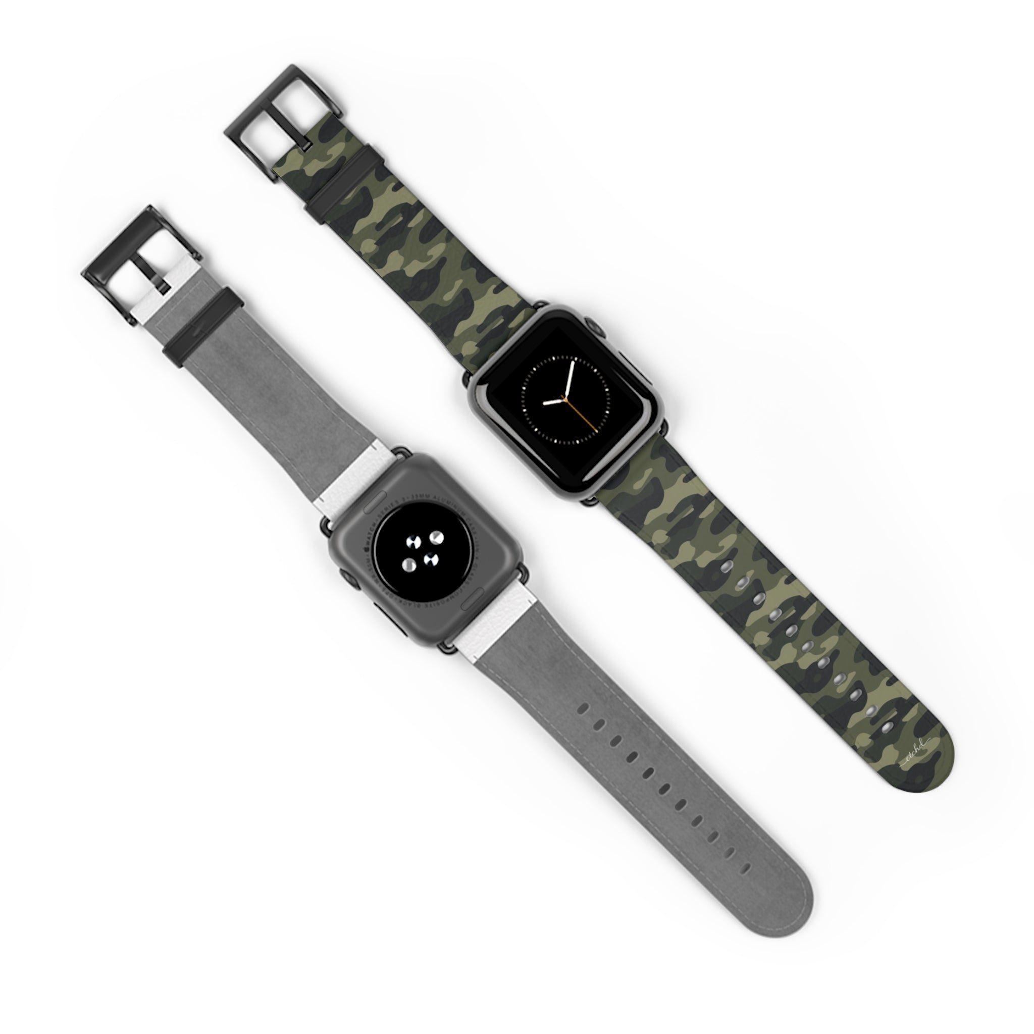 Green Camo Smartwatch Strap by etchd, view 10