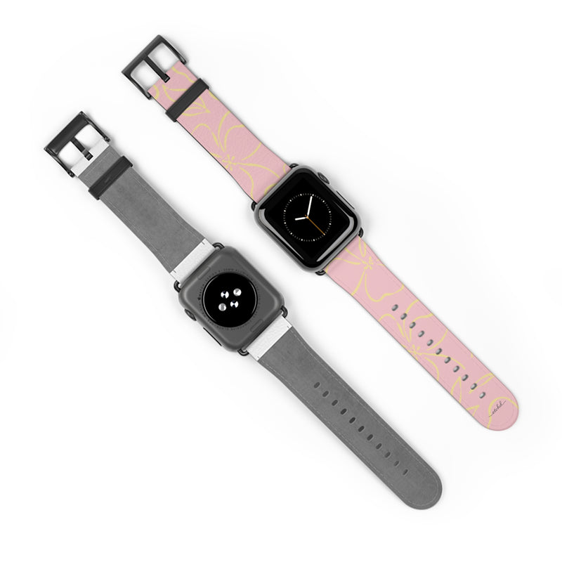 Pink & Butter Floral Smartwatch Strap by etchd, view 10