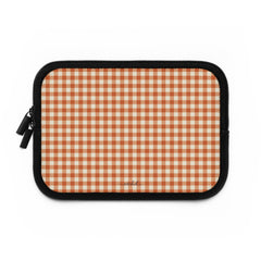 Terracotta & Cream Gingham Funda para portátil de etchd, vista 2