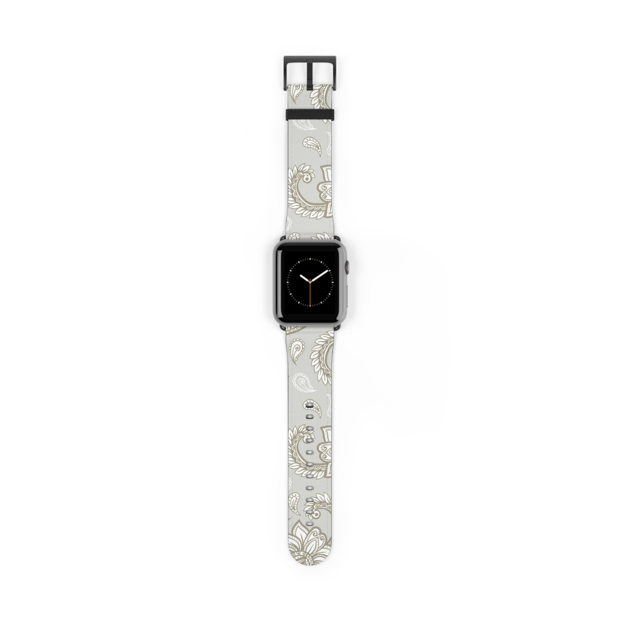 Beige Paisley Smartwatch Strap by etchd, view 2