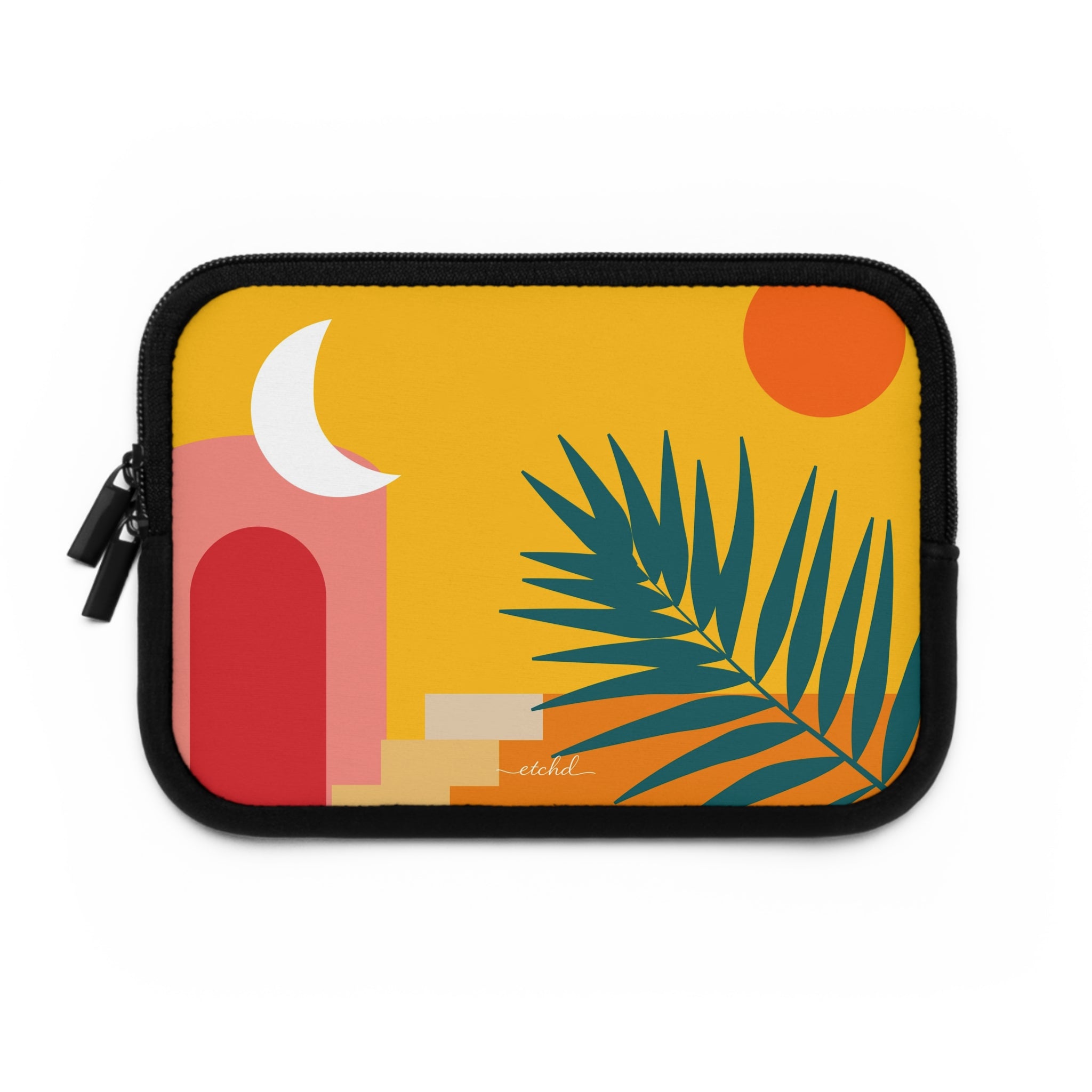 Tropical Sunset Laptop Sleeve by etchd, view 2