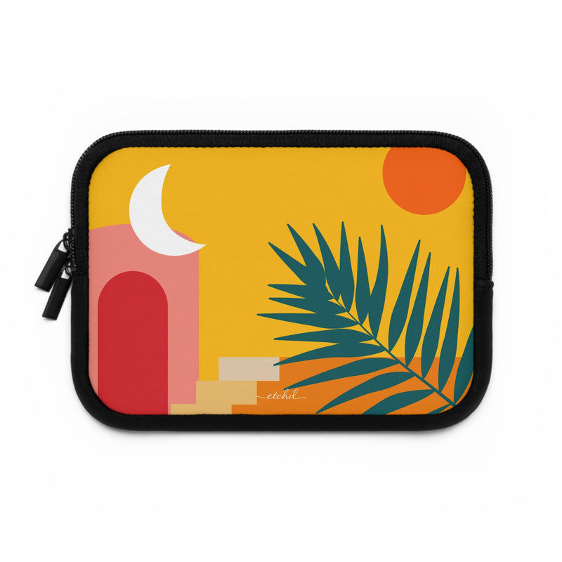 Tropical Sunset Laptop Sleeve by etchd, view 2