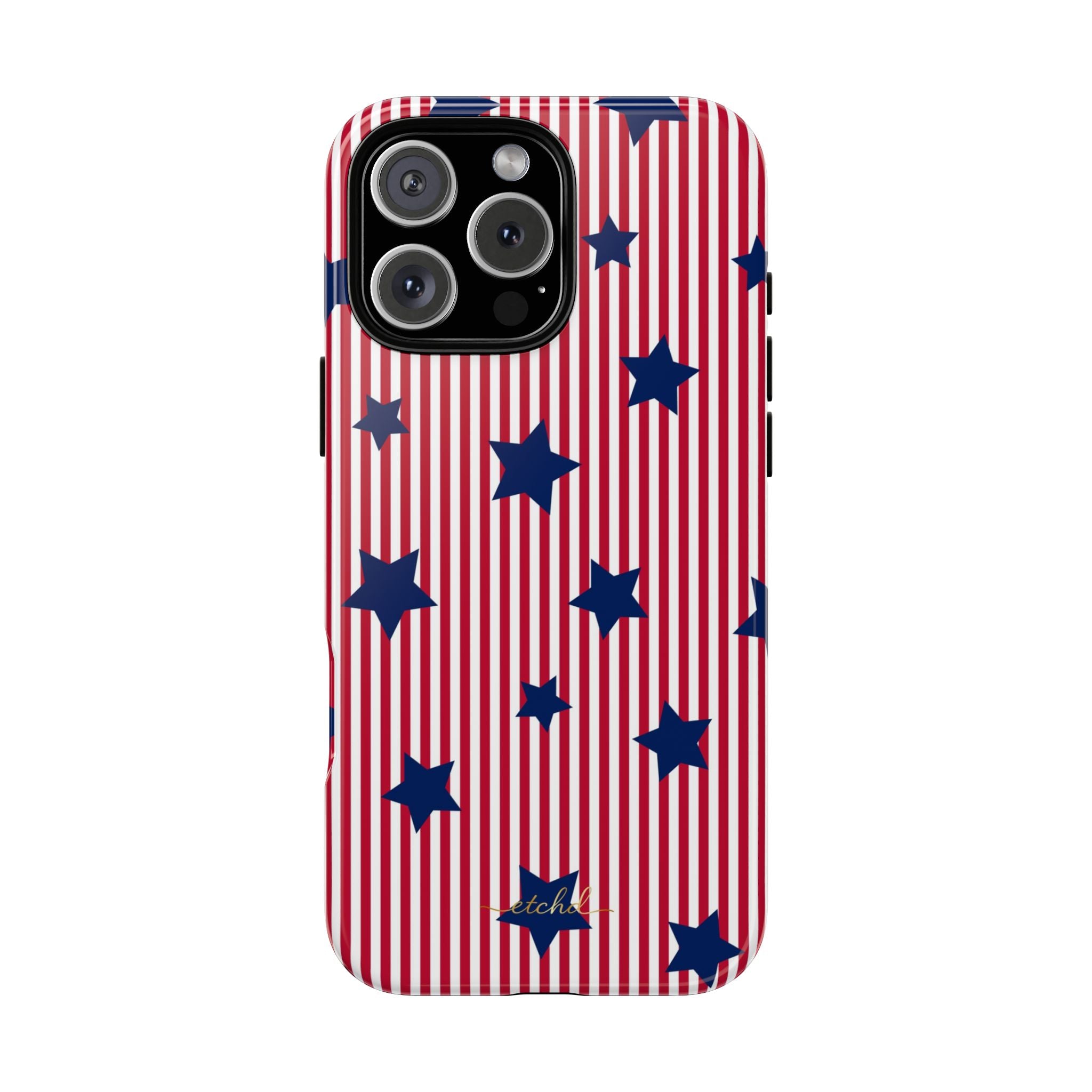 Red Stripes & Blue Stars Phone Case by etchd