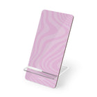 Pink Curved Lines Supporto per telefono