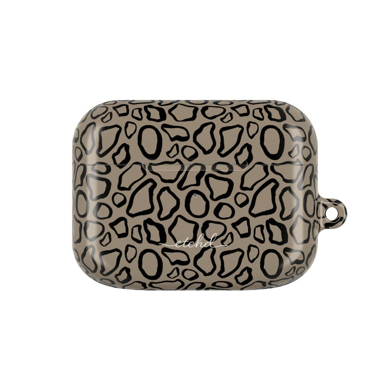 Abstract Print Taupe AirPod Case by etchd