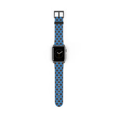 Espresso And Cerulean Polka Dot Smartwatch Strap by etchd