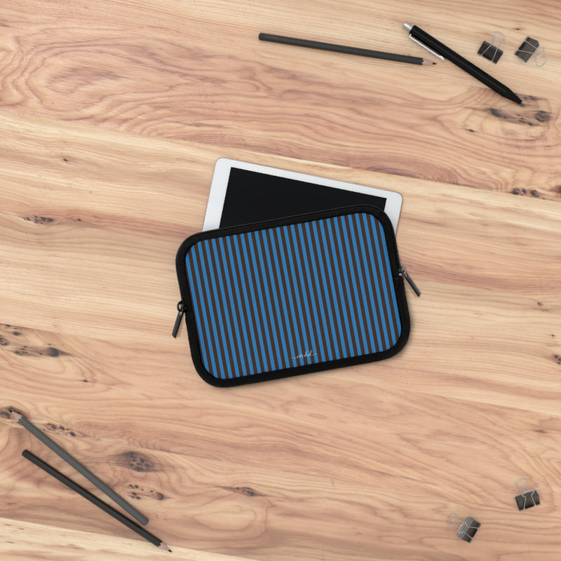 Espresso And Cerulean Laptop Sleeve by etchd, view 14