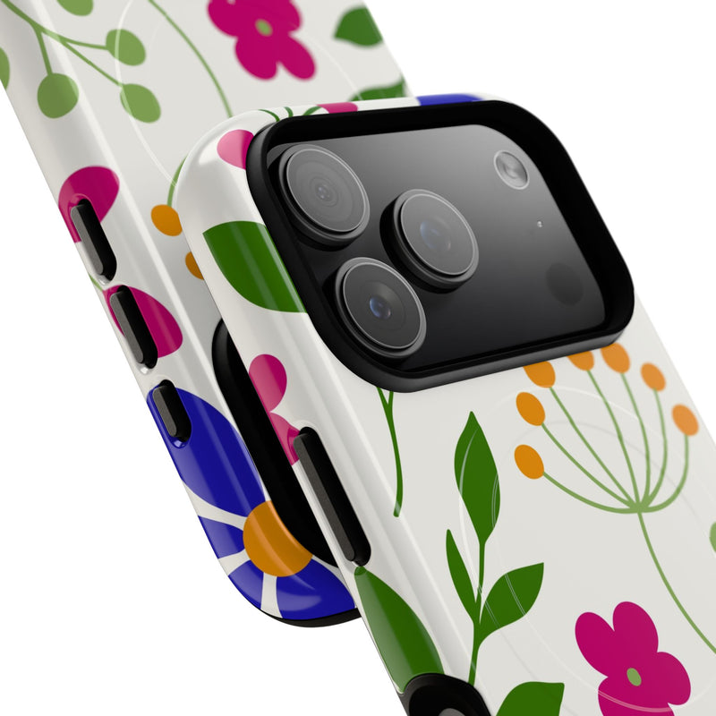 Funky Floral Magnetic Phone Case by etchd, view 99