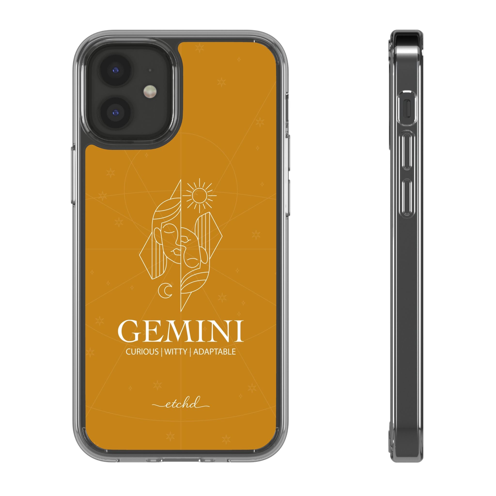 Gemini Clear Phone Case