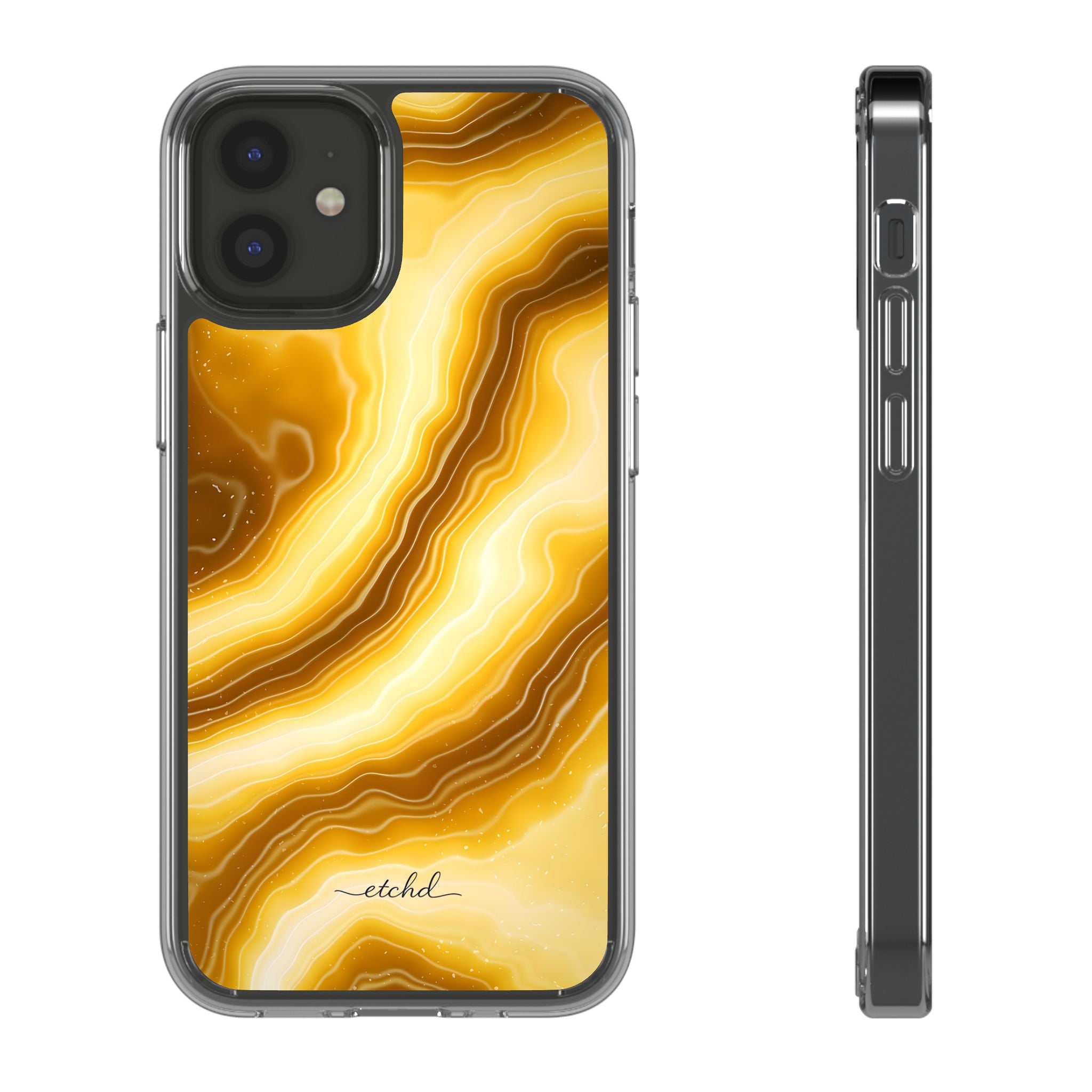 Citrine Clear Phone Case by etchd, view 2