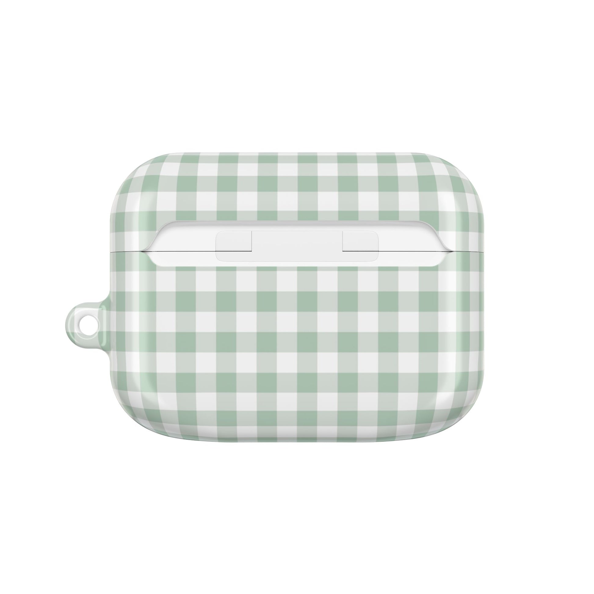 Sage & White Gingham AirPod Case by etchd, view 7