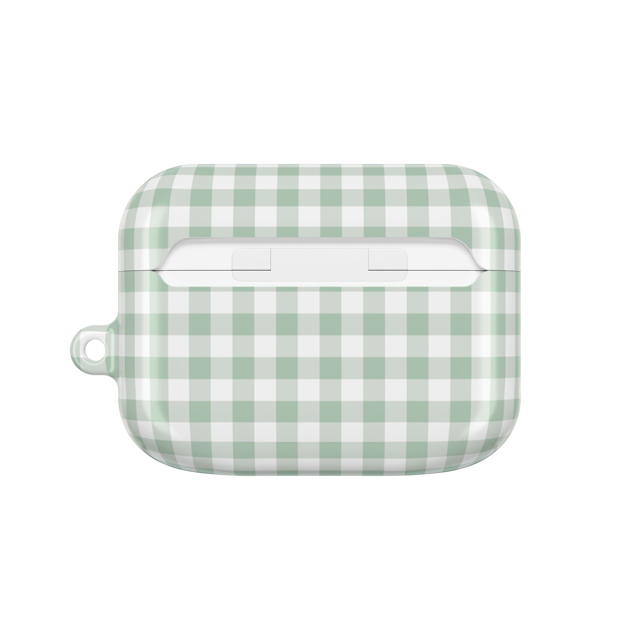 Sage & White Gingham AirPod Case by etchd, view 7