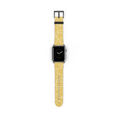 Butter & Cream Floral Smartwatch Strap by etchd
