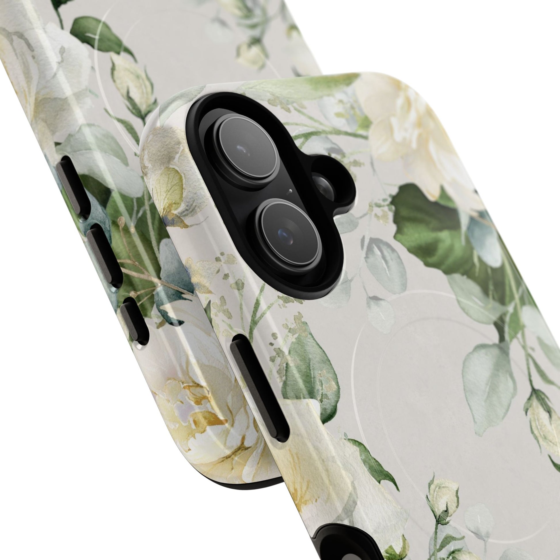 White Roses Magnetic Phone Case by etchd, view 63