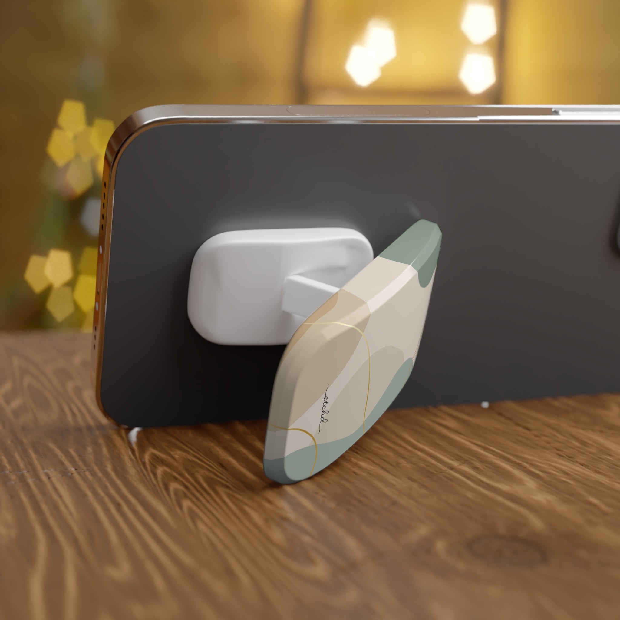 Earth Tone Click-On Phone Grip by etchd, view 3