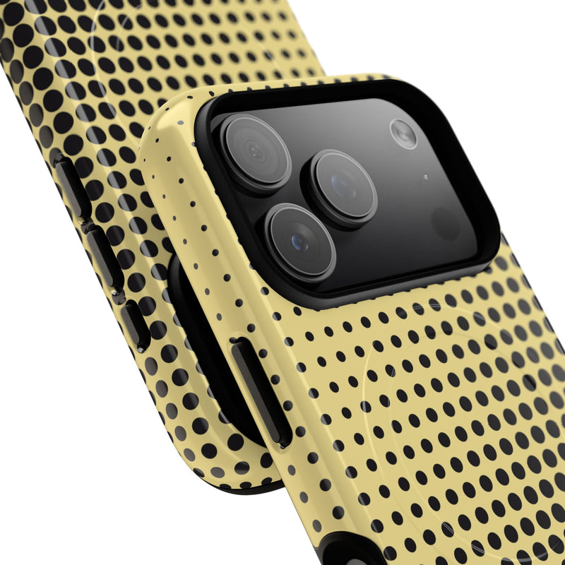 Butter Halftone Magnetic Phone Case by etchd, view 99