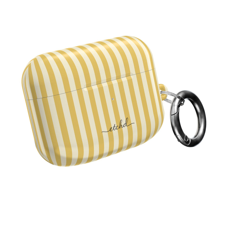 Butter & Cream Striped AirPod Case by etchd, view 8