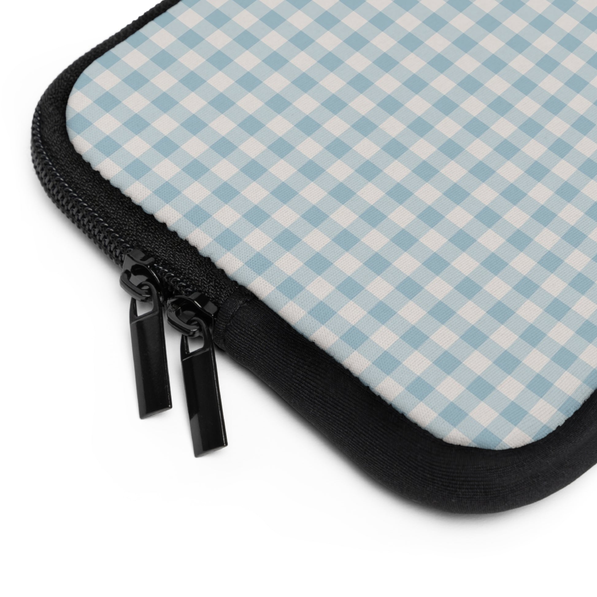 Cornflower Gingham Laptop Sleeve by etchd, view 2