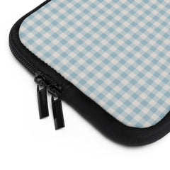 Cornflower Gingham Laptop Sleeve by etchd, view 2