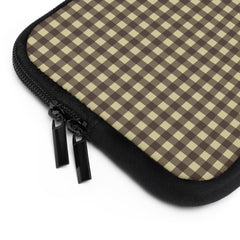 Butter & Brown Gingham Laptop Sleeve by etchd, view 12