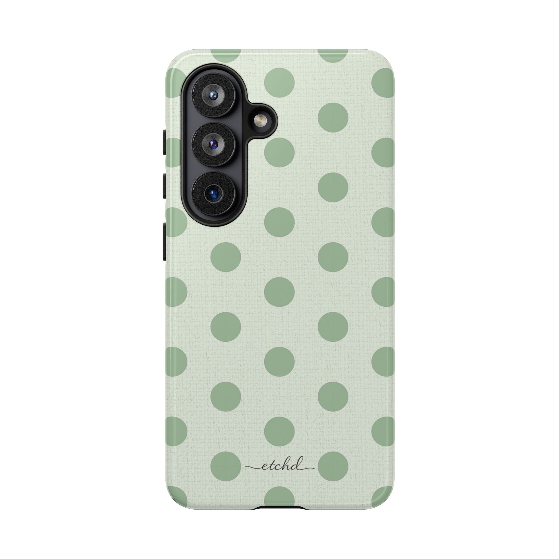 Sage & Cream Polka Dot Phone Case by etchd, view 61