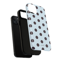 Plum And Blue Polka Dot Magnetic Phone Case by etchd, view 28