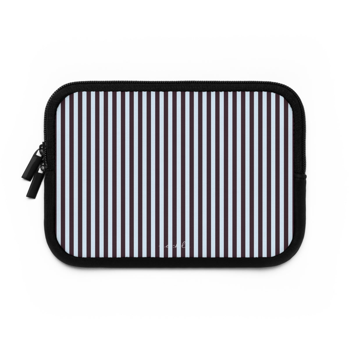 Plum & Blue Striped Custodia per laptop di etchd, vista 2