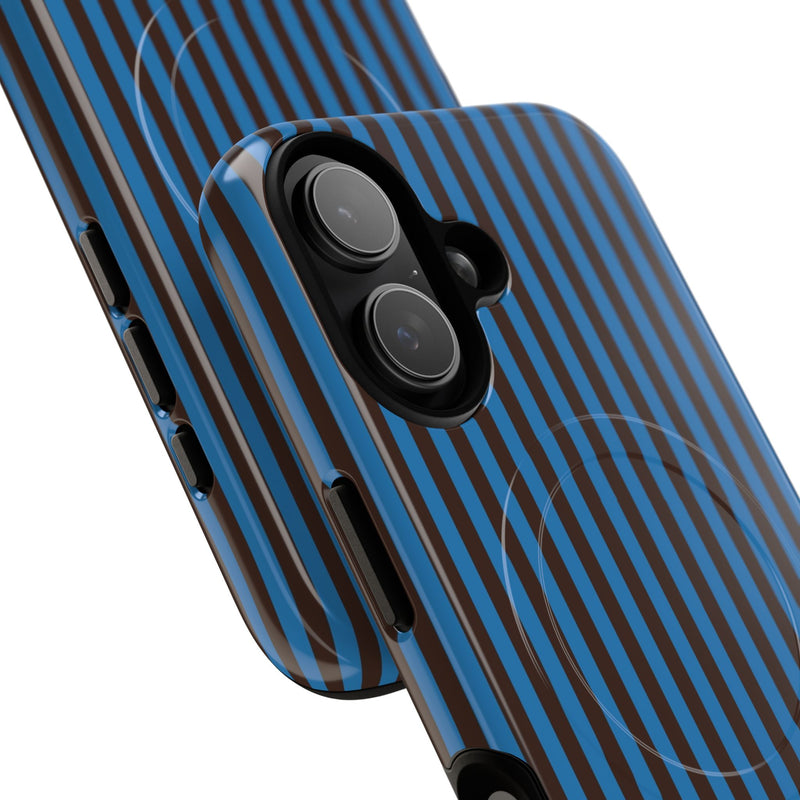 Espresso And Cerulean Magnetic Phone Case by etchd, view 87