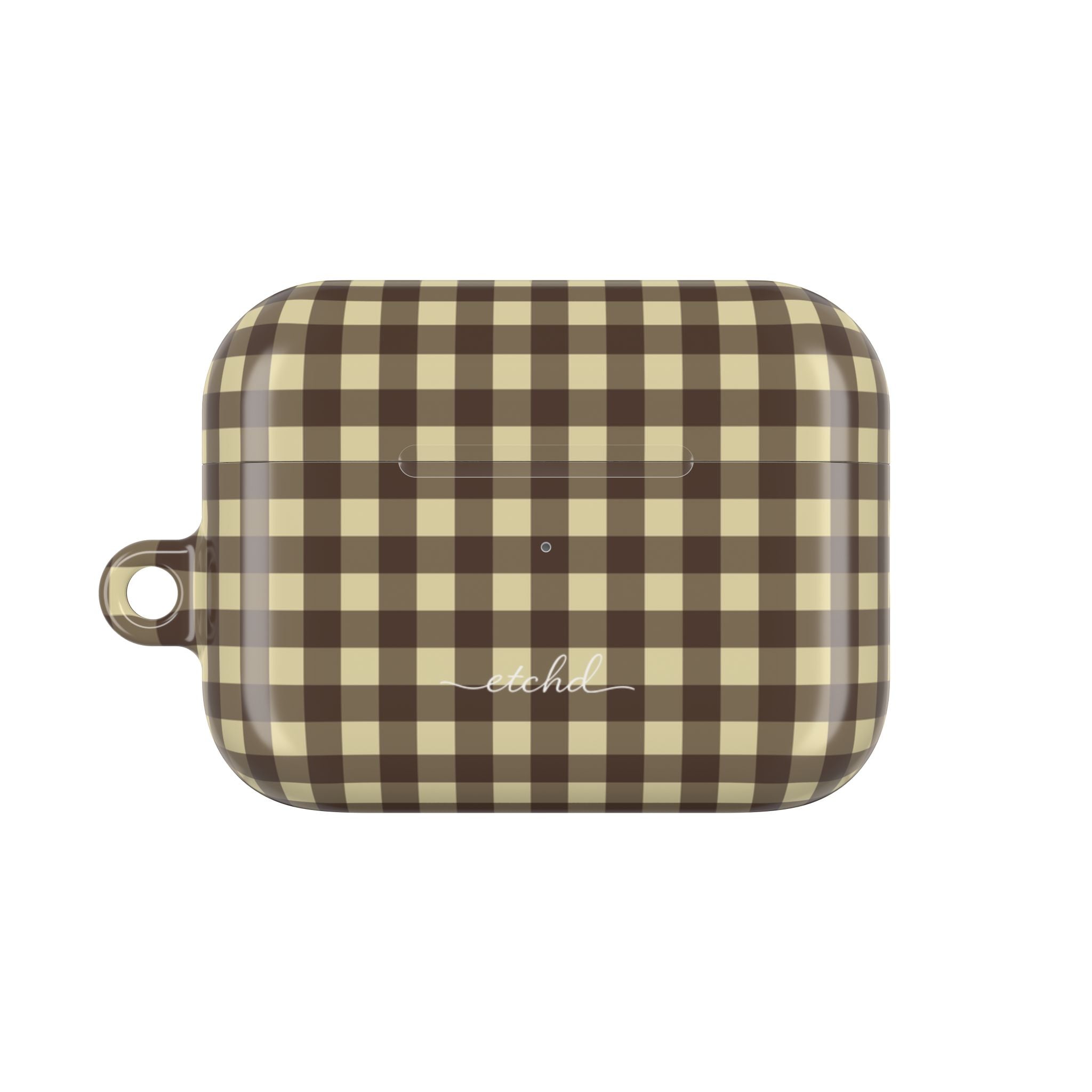 Butter & Brown Gingham AirPod Case by etchd, view 2