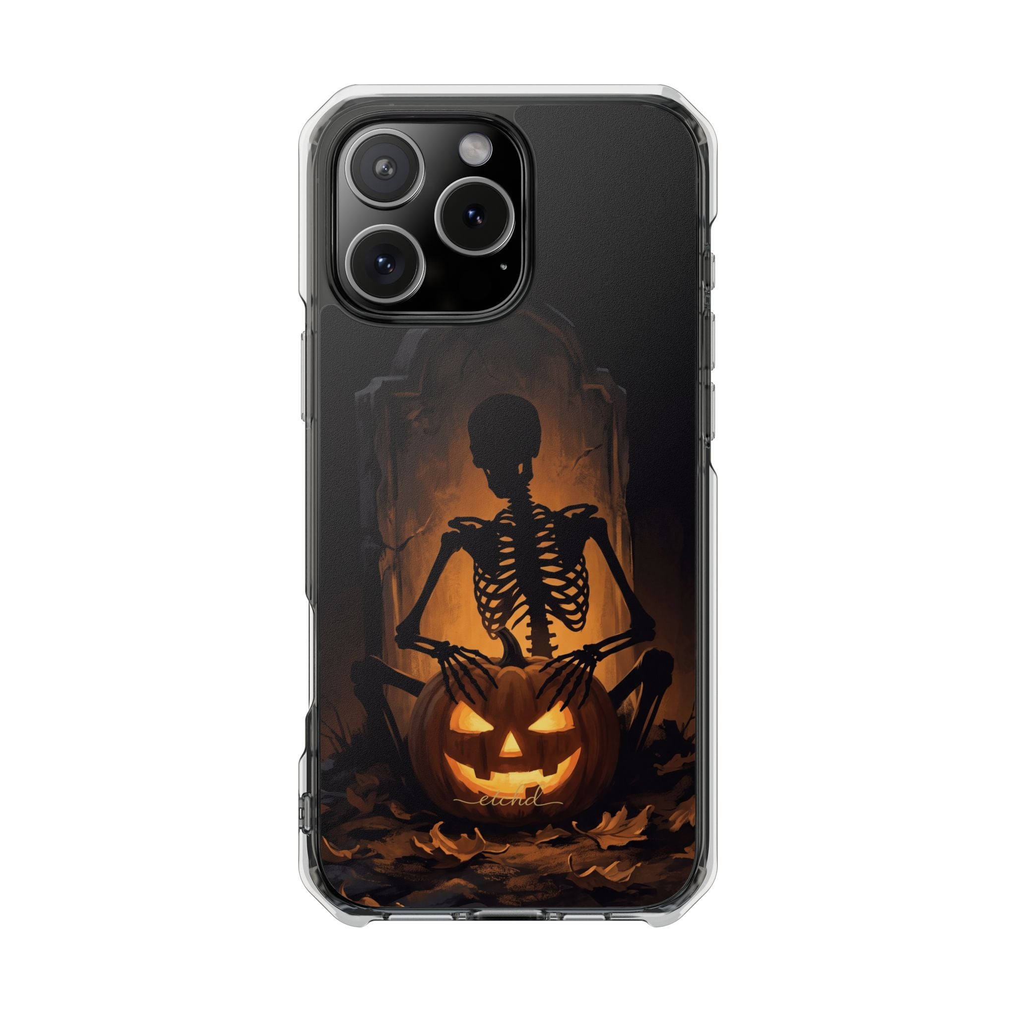 Bone Harvest Clear Magnetic Phone Case by etchd